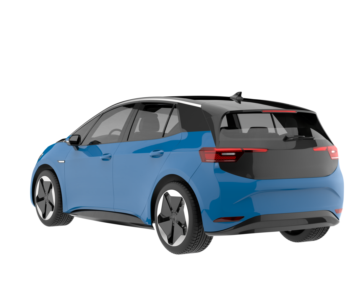 Modern car isolated on transparent background. 3d rendering - illustration png