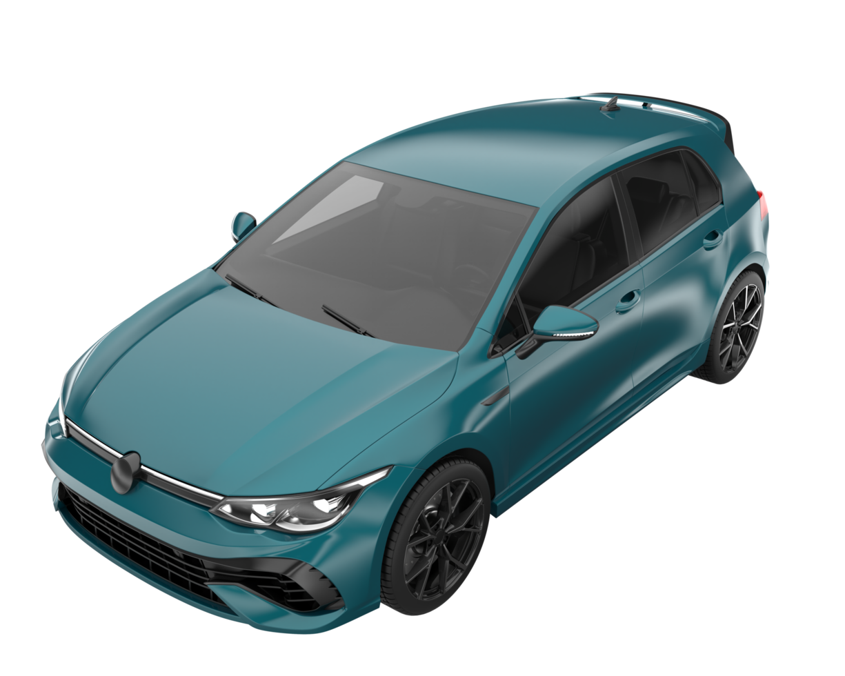Modern car isolated on transparent background. 3d rendering - illustration png