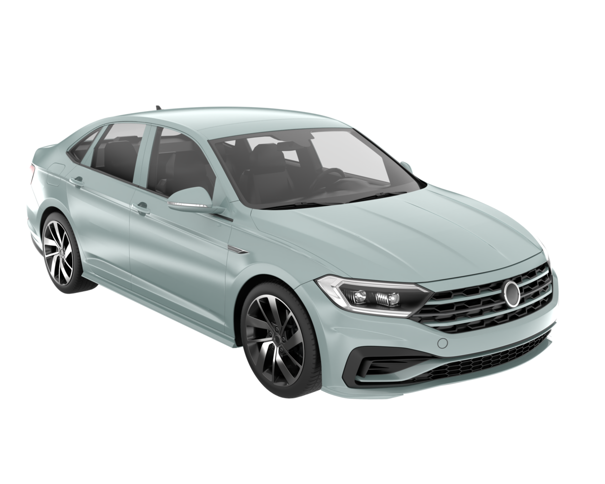 Modern car isolated on transparent background. 3d rendering - illustration png