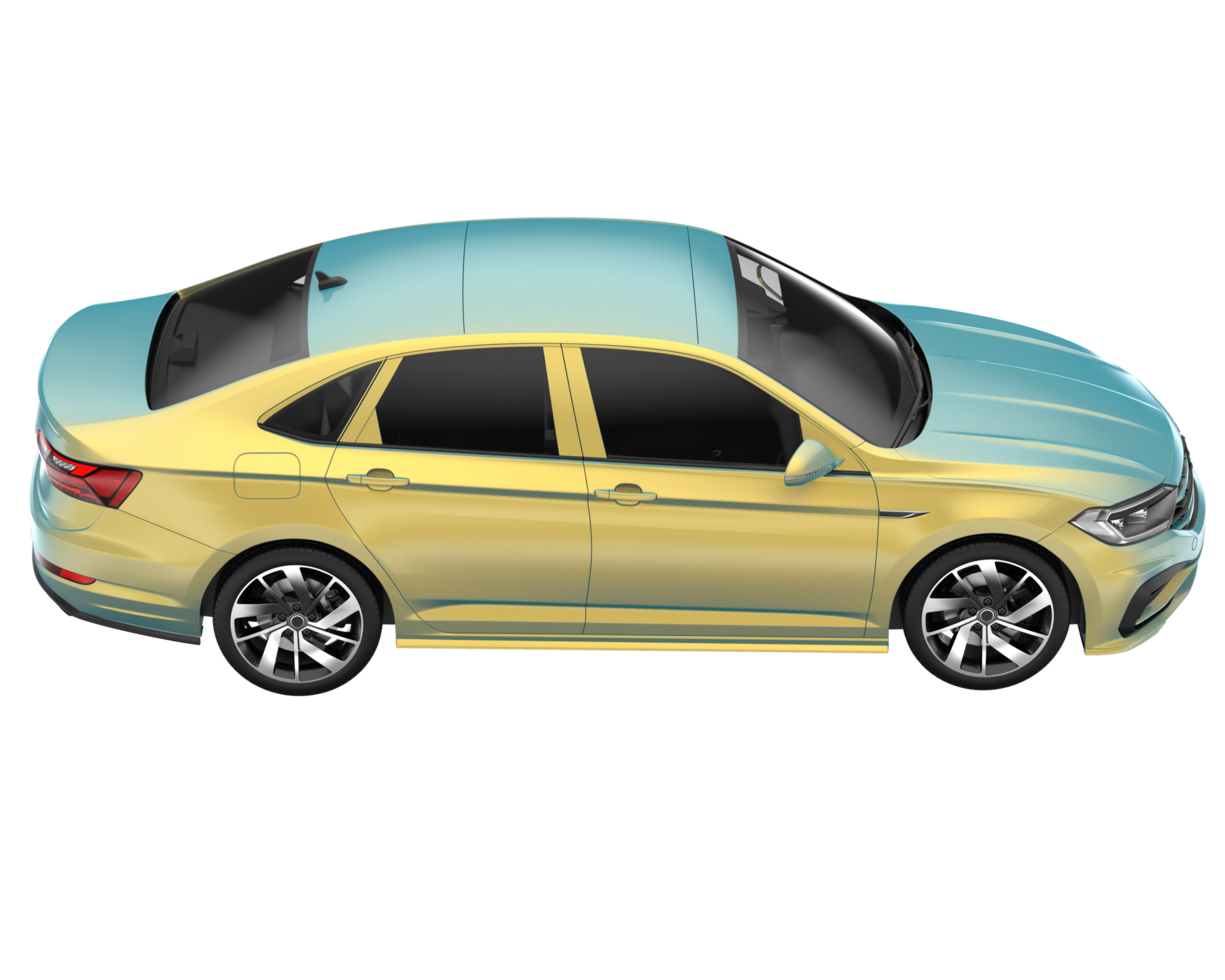 Modern car isolated on transparent background. 3d rendering - illustration png
