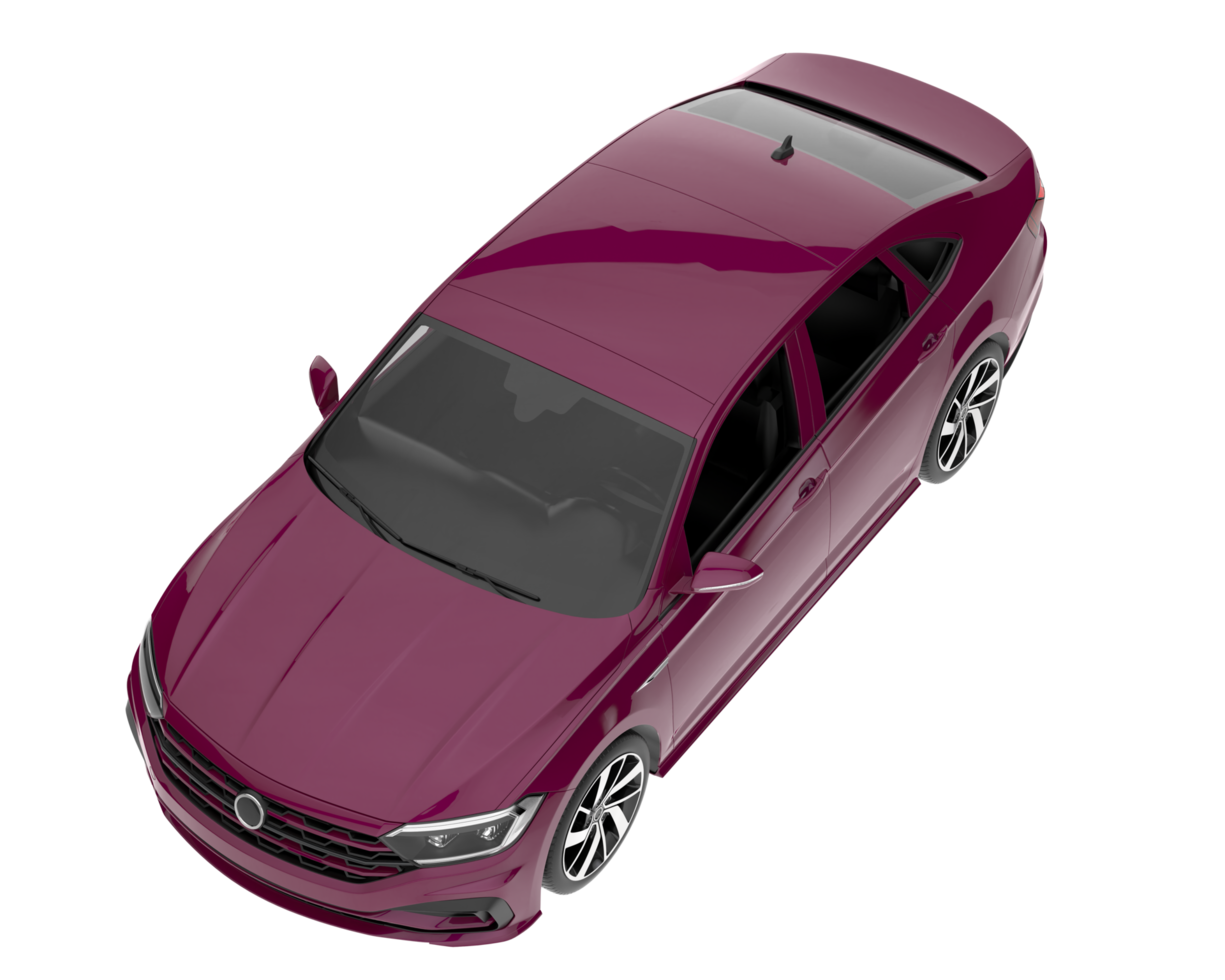 Modern car isolated on transparent background. 3d rendering - illustration png
