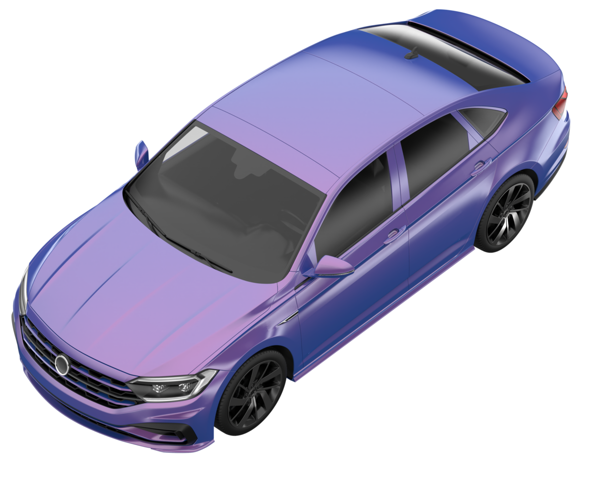 Modern car isolated on transparent background. 3d rendering - illustration png