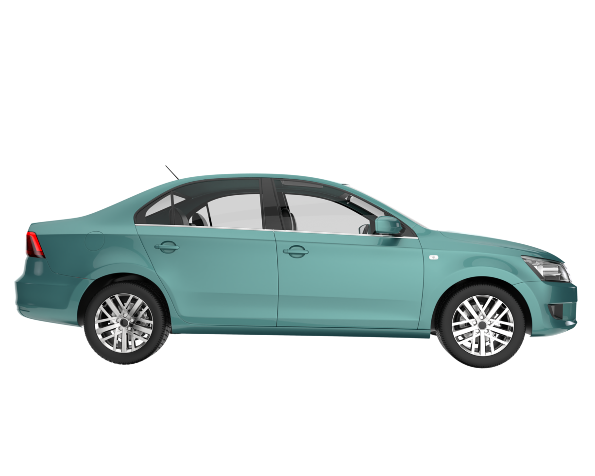 Modern car isolated on transparent background. 3d rendering - illustration png