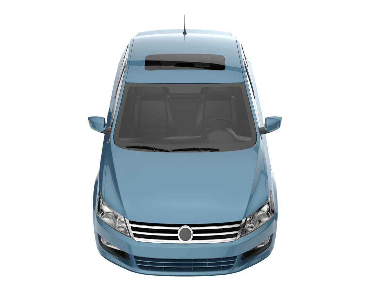 Modern car isolated on transparent background. 3d rendering - illustration png