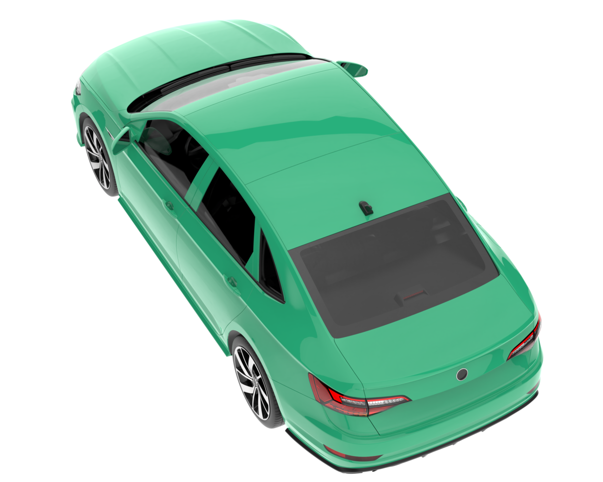 Modern car isolated on transparent background. 3d rendering - illustration png