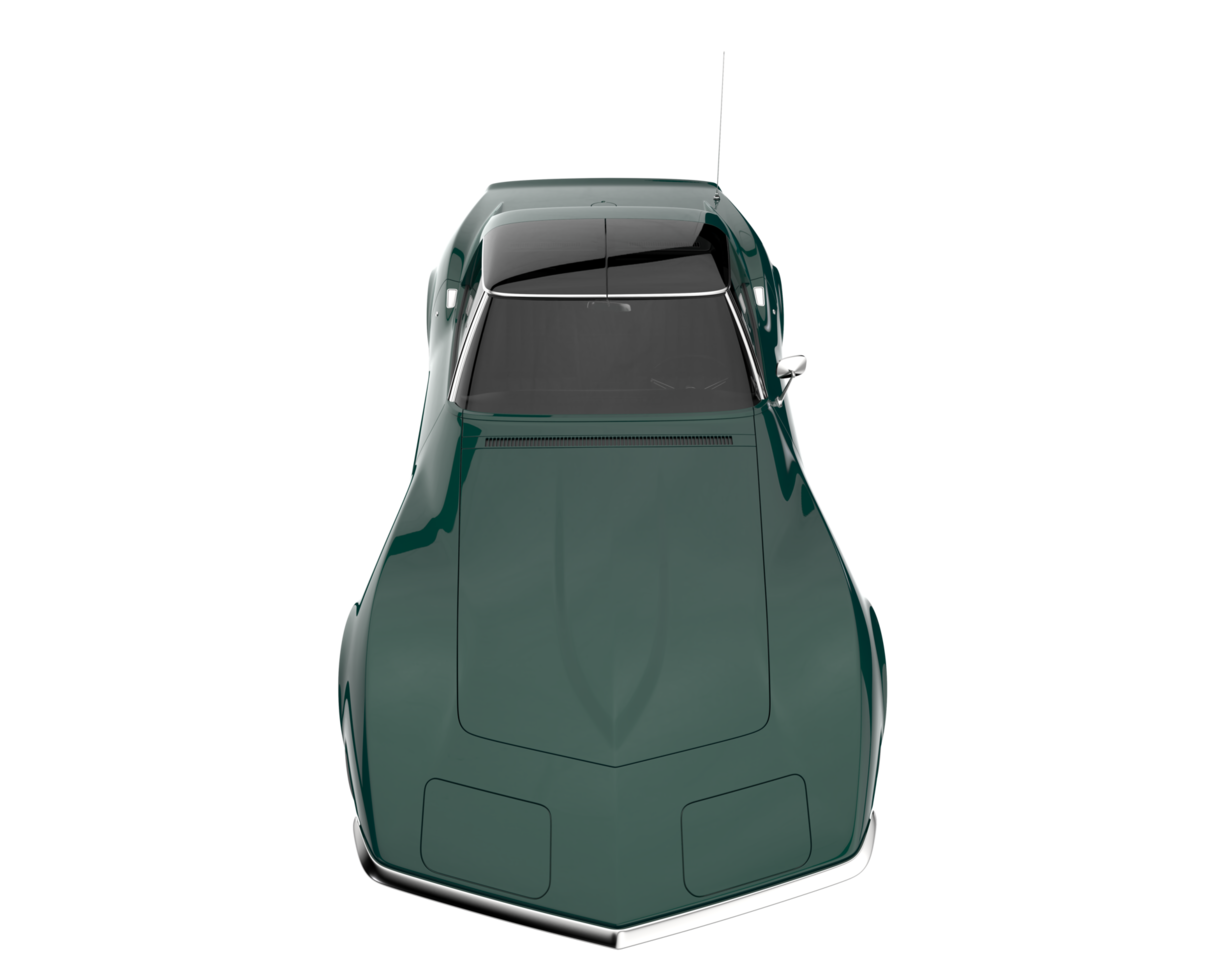 Muscle car isolated on transparent background. 3d rendering - illustration png