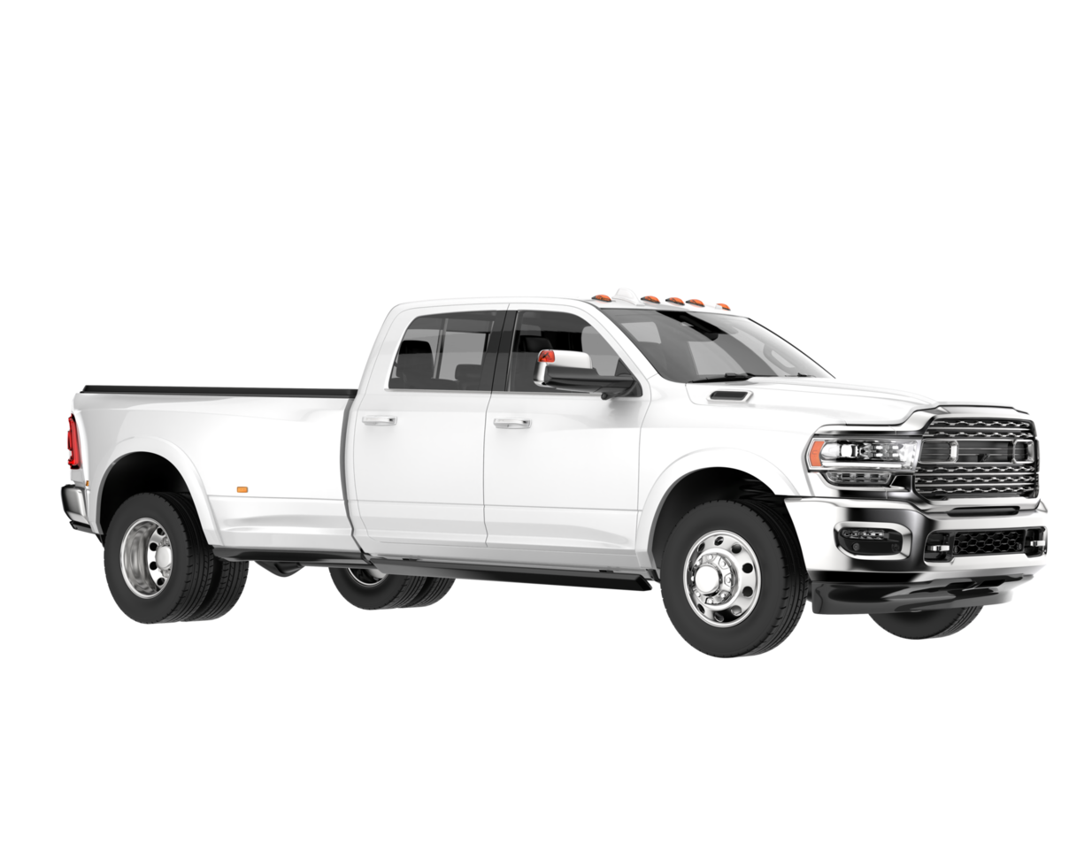 Pickup truck isolated on transparent background. 3d rendering - illustration png