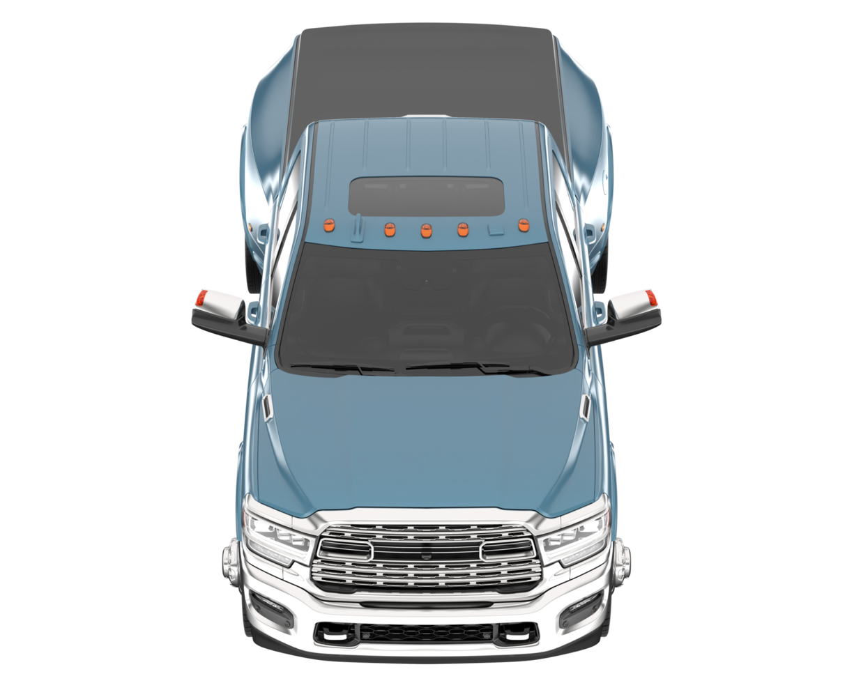 Pickup truck isolated on transparent background. 3d rendering - illustration png