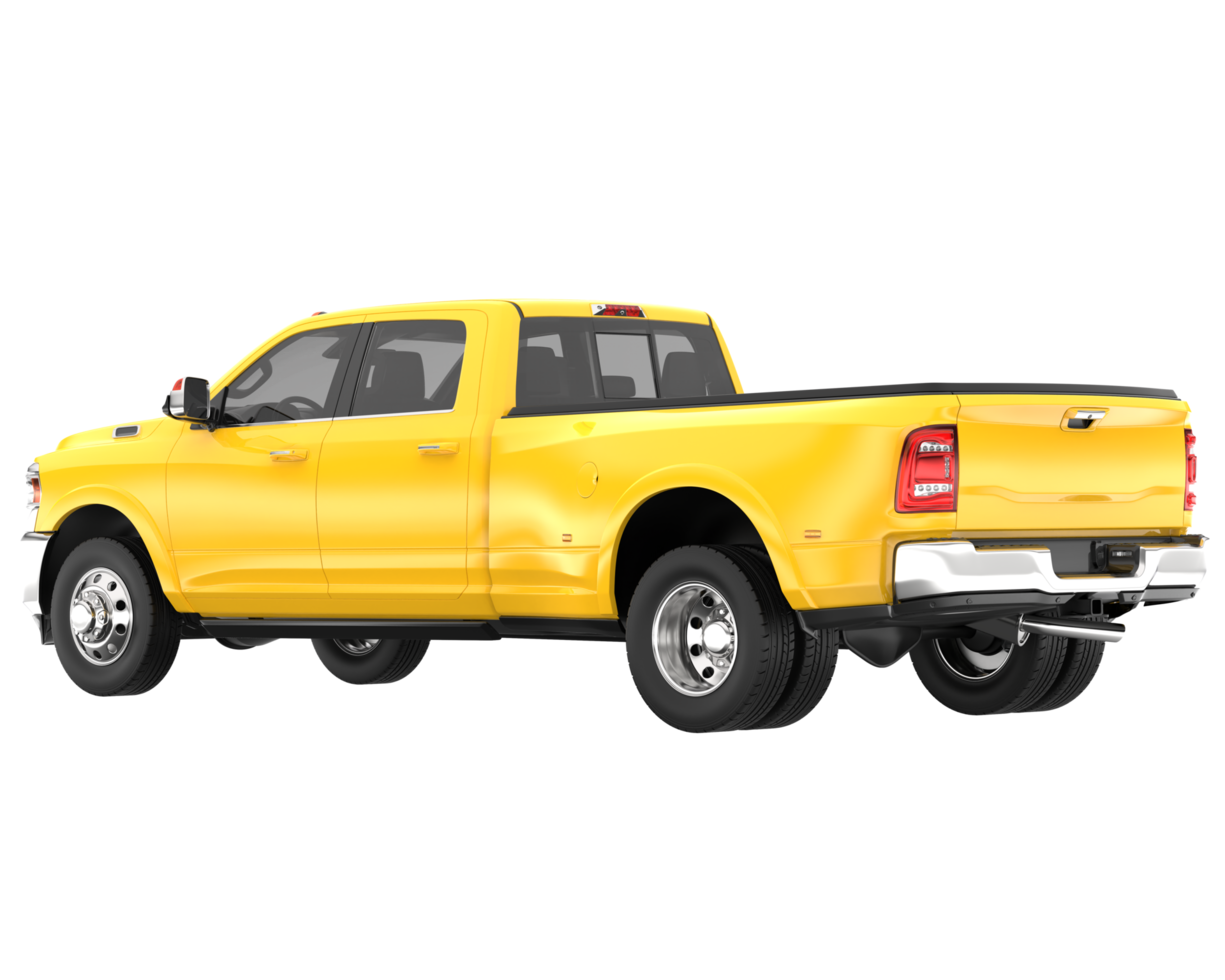 Pickup truck isolated on transparent background. 3d rendering - illustration png