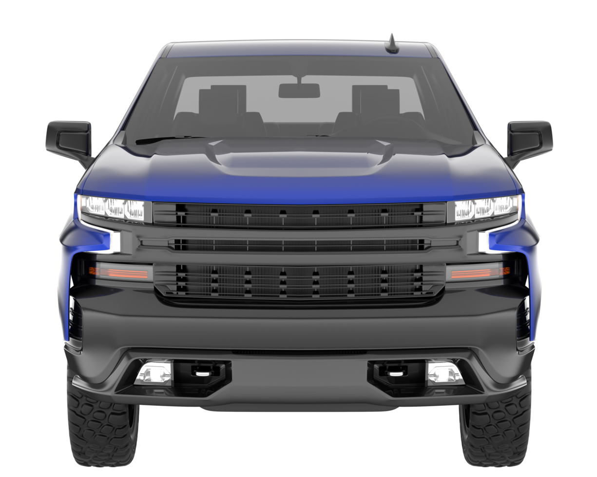 Pickup truck isolated on transparent background. 3d rendering - illustration png