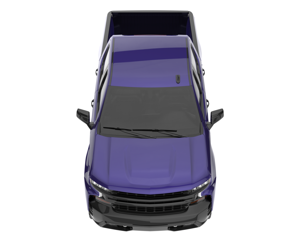 Pickup truck isolated on transparent background. 3d rendering - illustration png