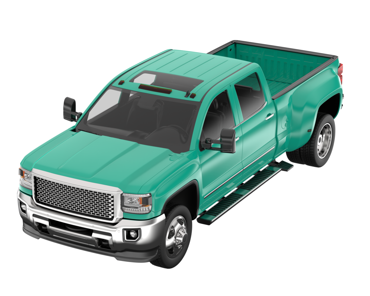 Pickup truck isolated on transparent background. 3d rendering - illustration png