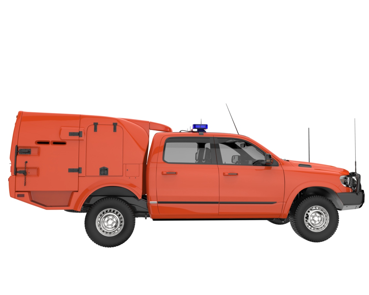 Pickup truck isolated on transparent background. 3d rendering - illustration png