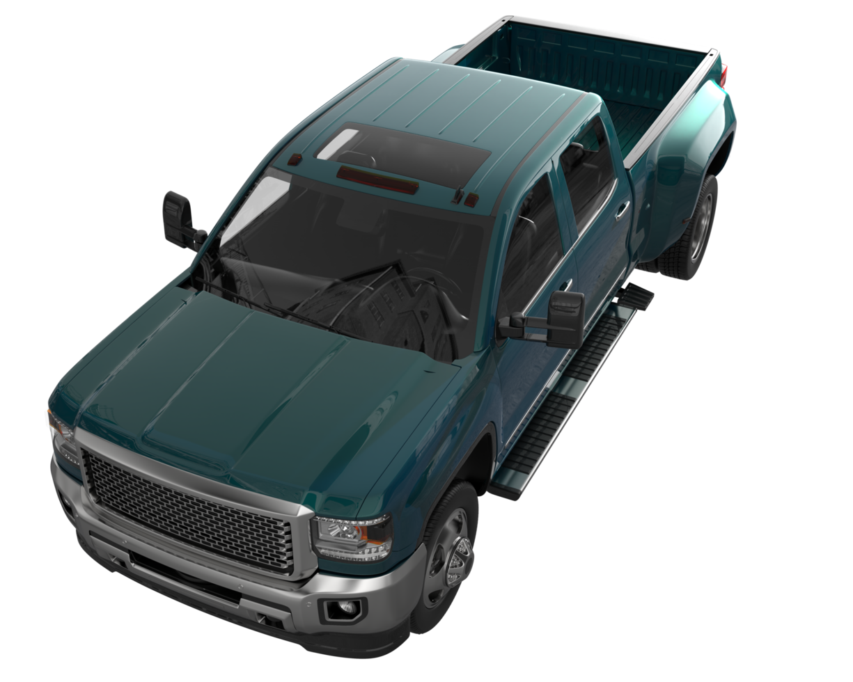 Pickup truck isolated on transparent background. 3d rendering - illustration png