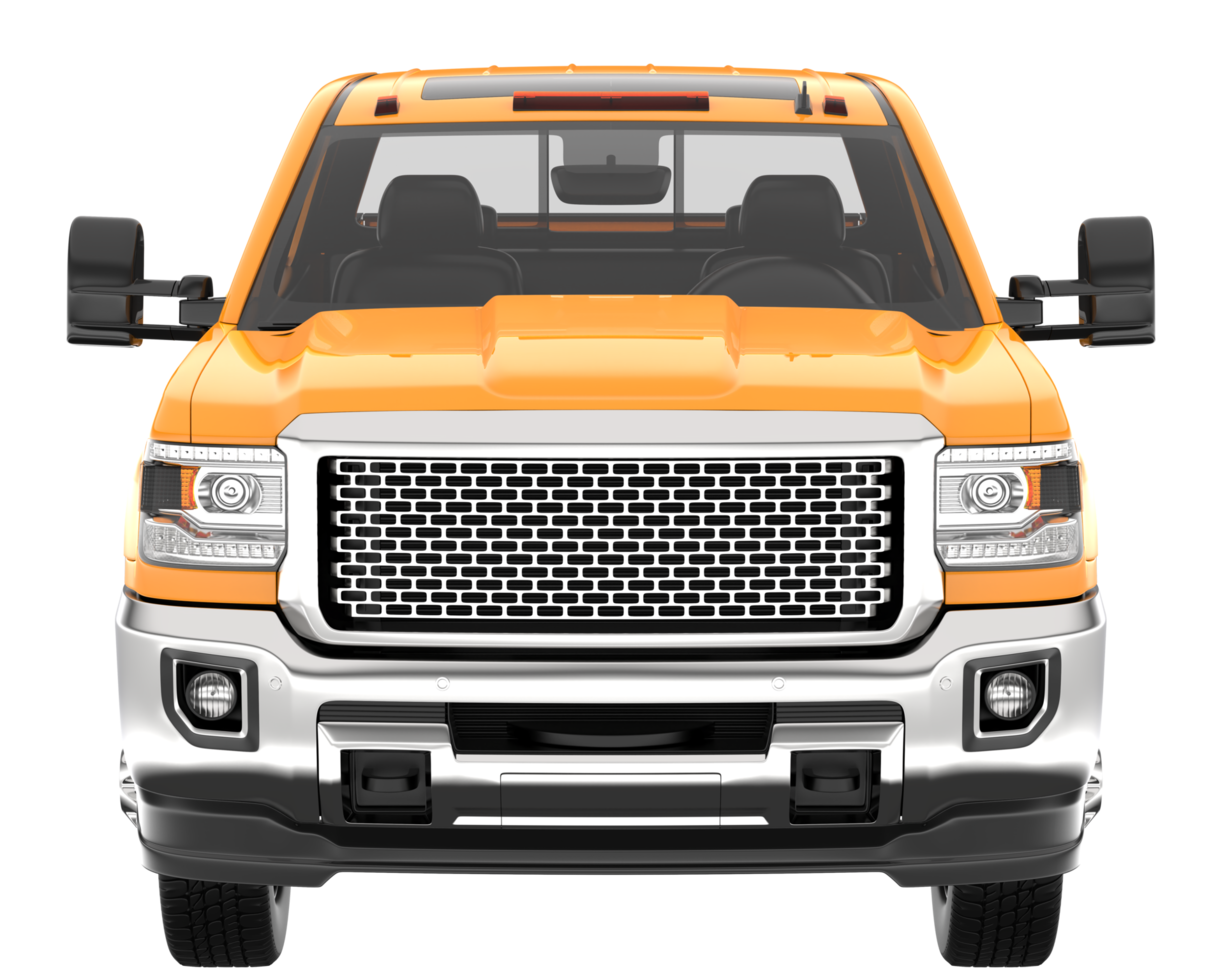 Pickup truck isolated on transparent background. 3d rendering - illustration png