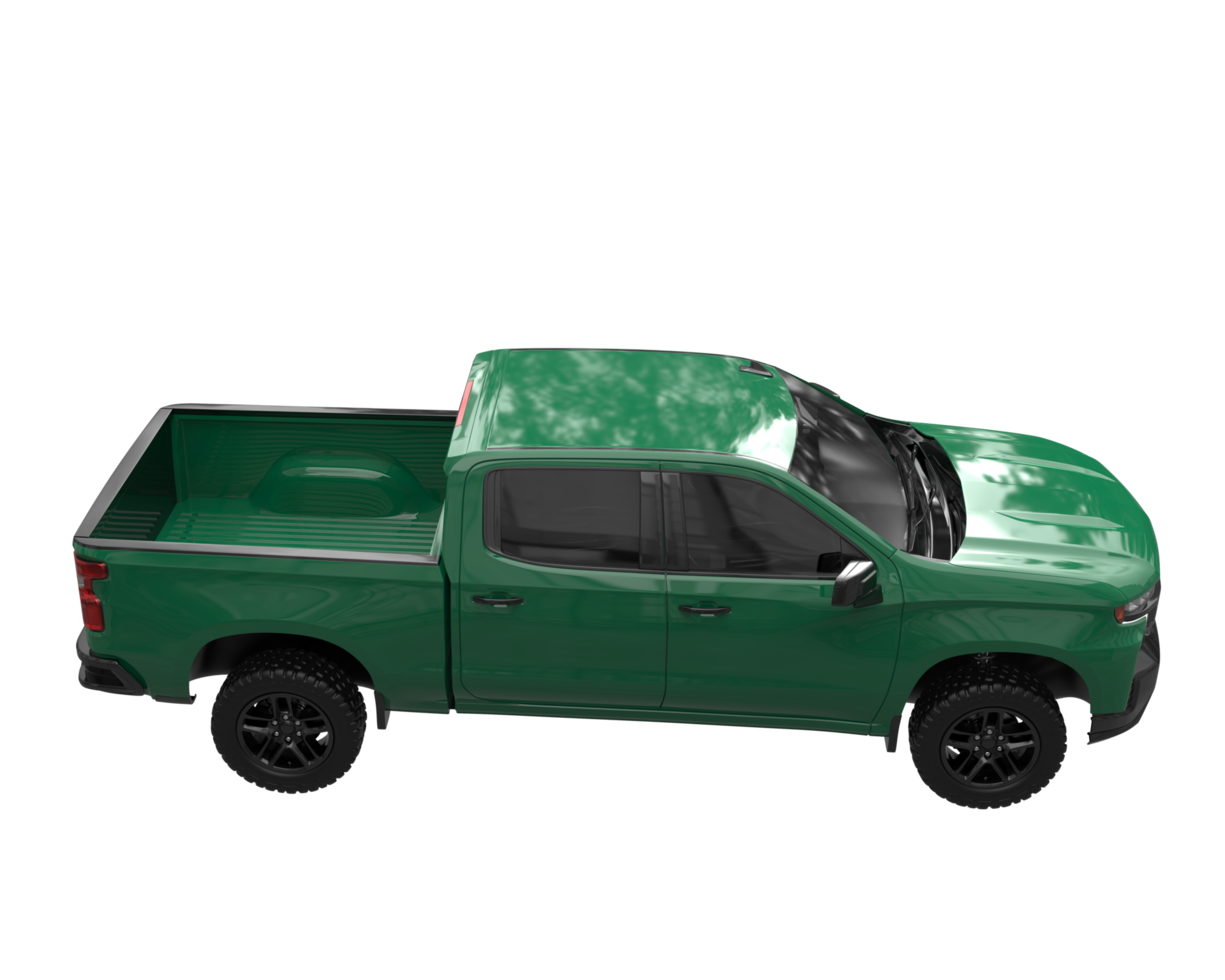 Pickup truck isolated on transparent background. 3d rendering - illustration png