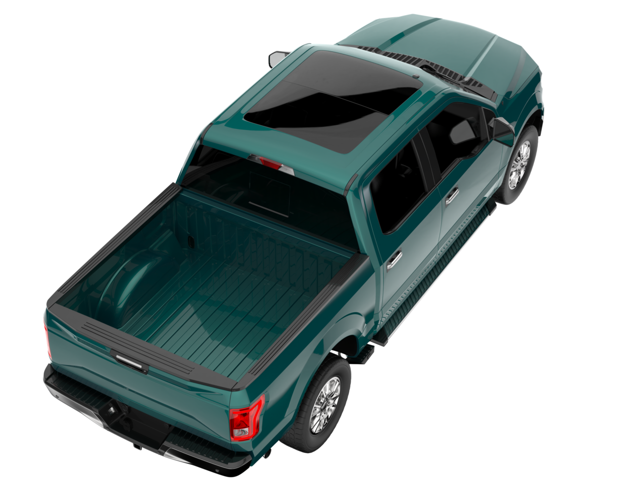 Pickup truck isolated on transparent background. 3d rendering - illustration png