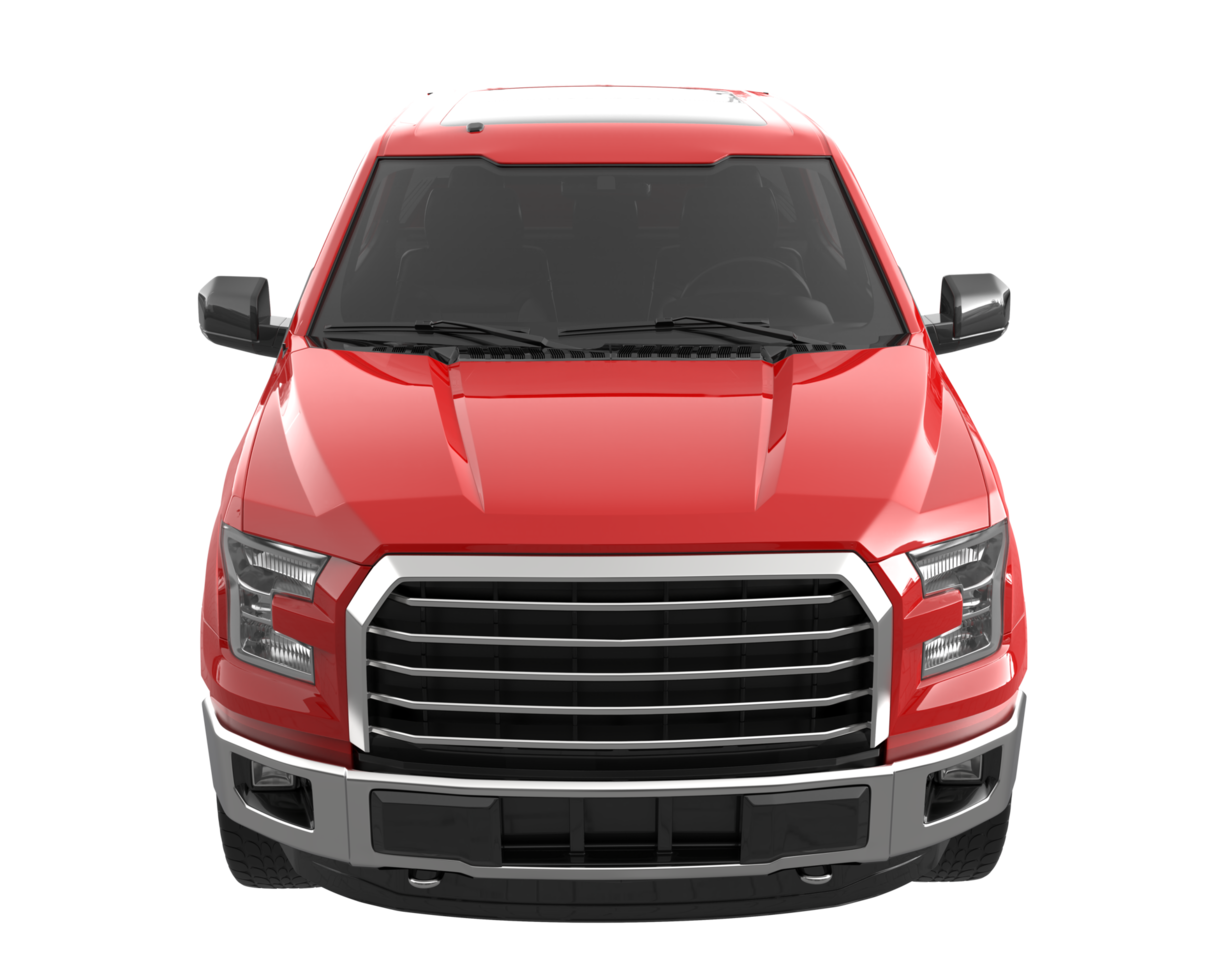 Pickup truck isolated on transparent background. 3d rendering - illustration png