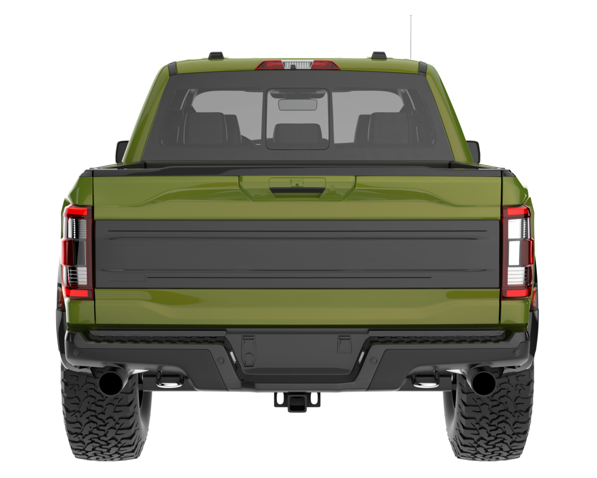 Pickup truck isolated on transparent background. 3d rendering - illustration png