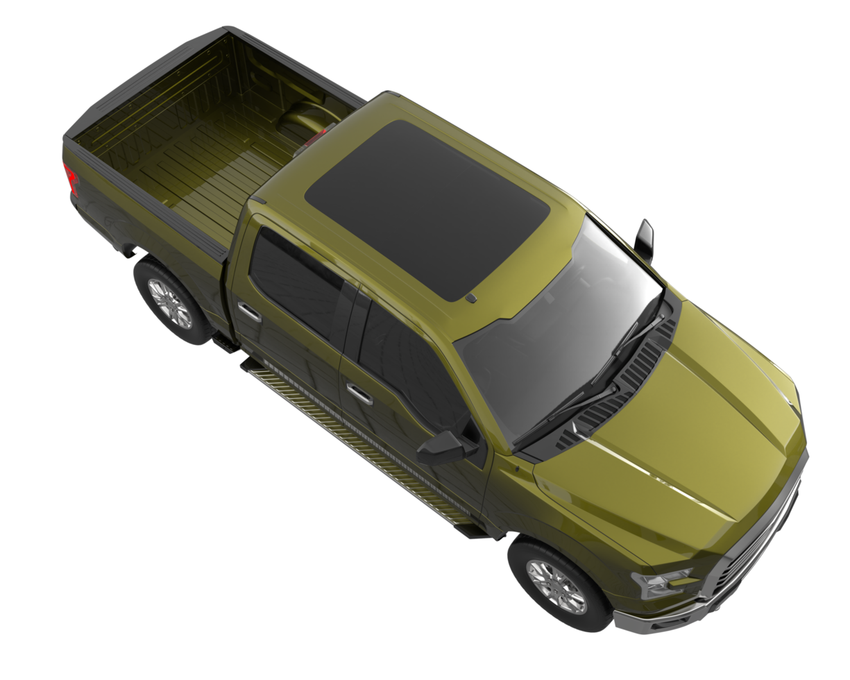 Pickup truck isolated on transparent background. 3d rendering - illustration png