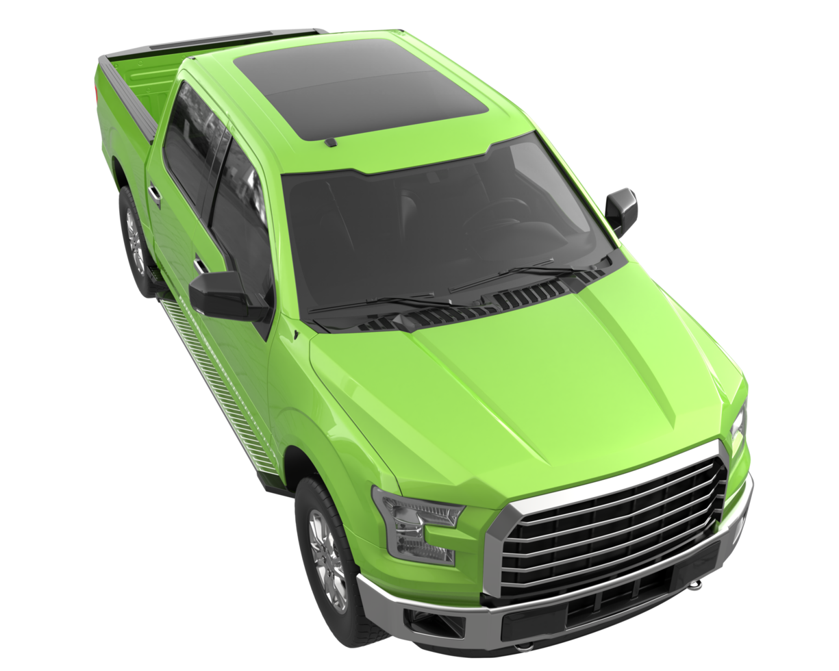 Pickup truck isolated on transparent background. 3d rendering - illustration png