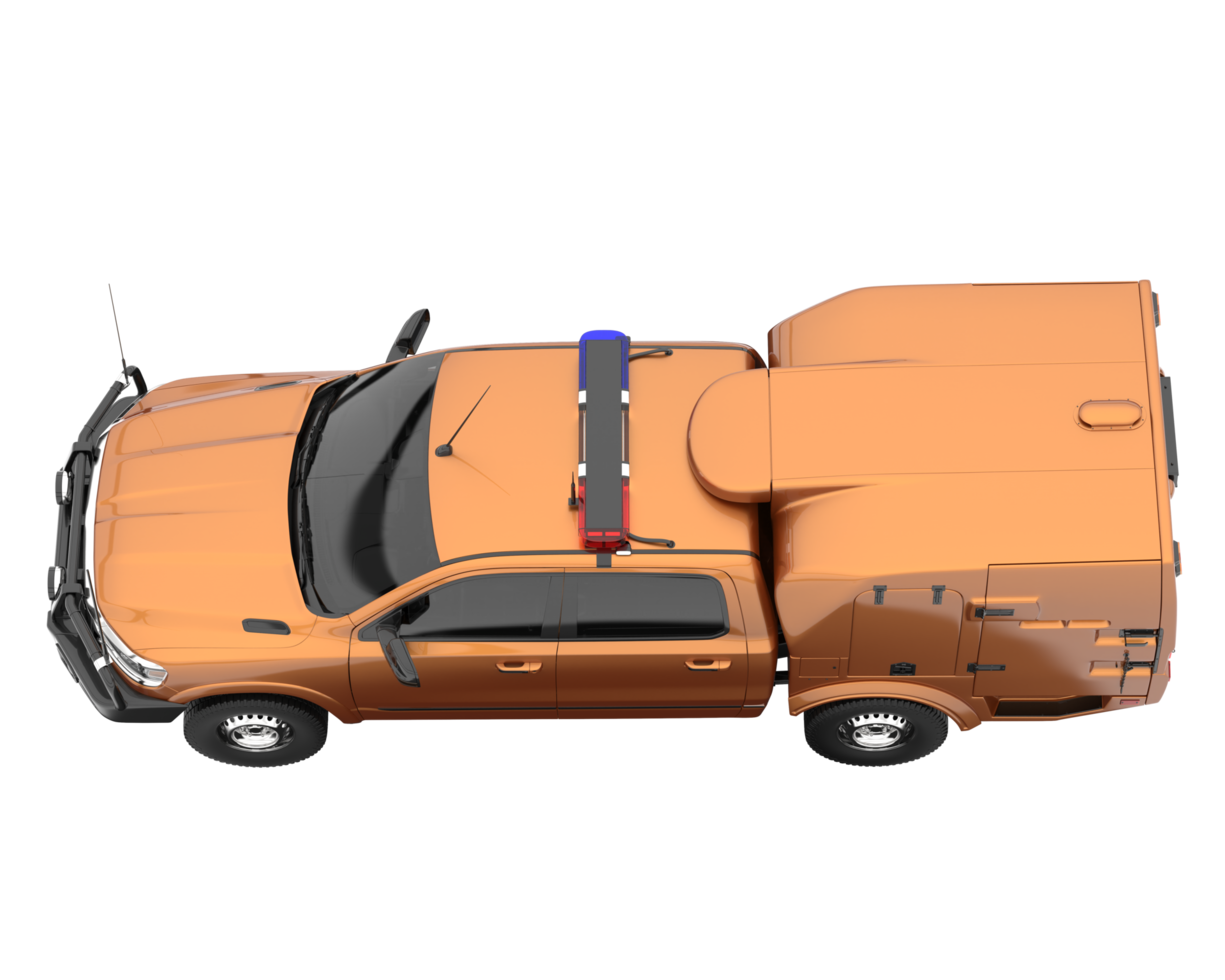 Pickup truck isolated on transparent background. 3d rendering - illustration png