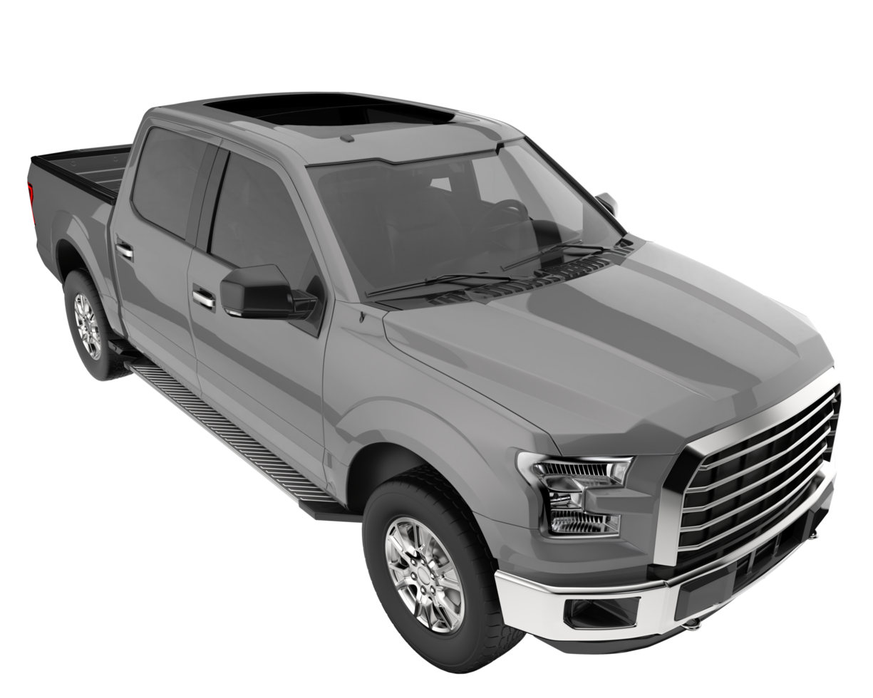 Pickup truck isolated on transparent background. 3d rendering - illustration png