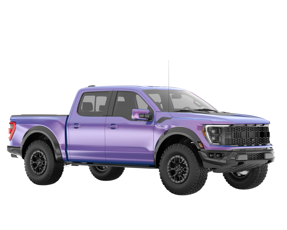 Pickup truck isolated on transparent background. 3d rendering - illustration png