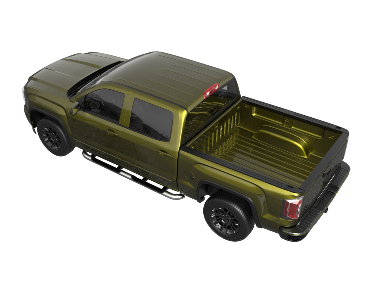 Pickup truck isolated on transparent background. 3d rendering - illustration png