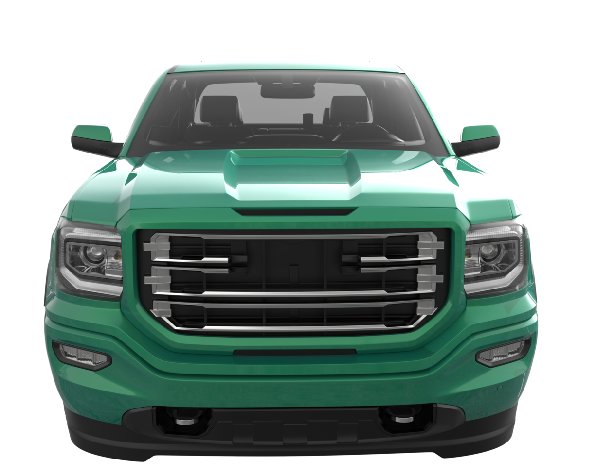 Pickup truck isolated on transparent background. 3d rendering - illustration png