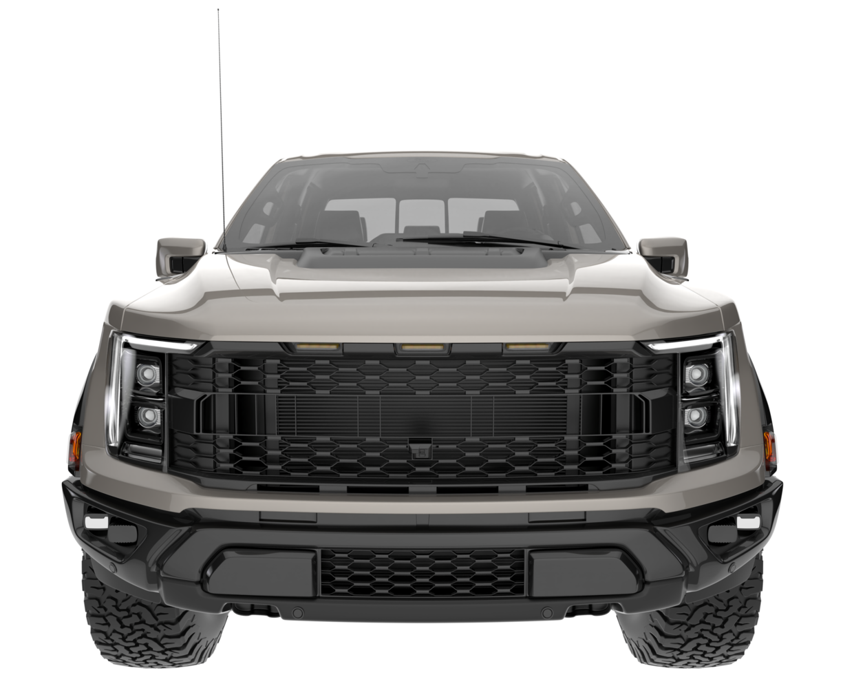 Pickup truck isolated on transparent background. 3d rendering - illustration png