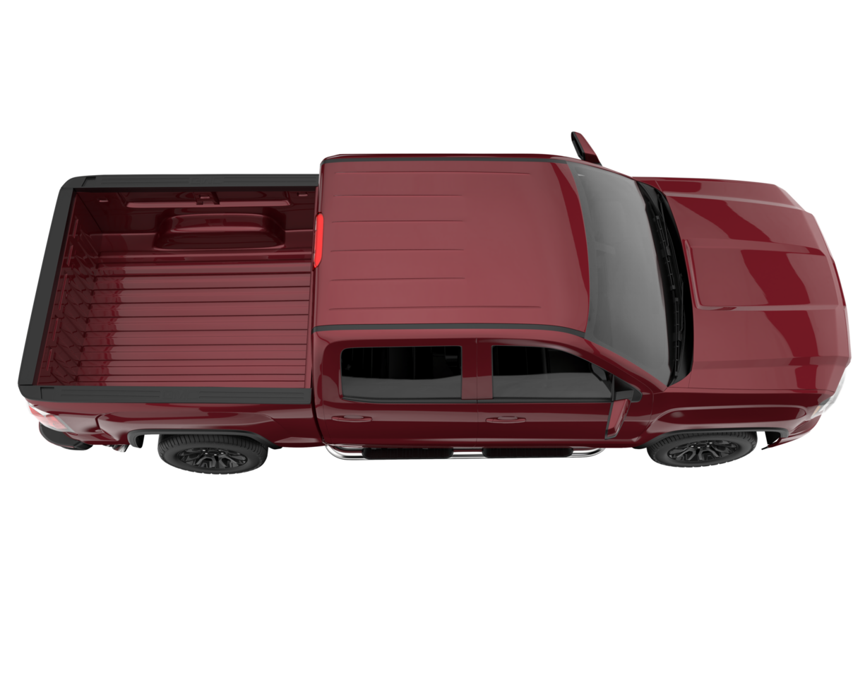 Pickup truck isolated on transparent background. 3d rendering - illustration png
