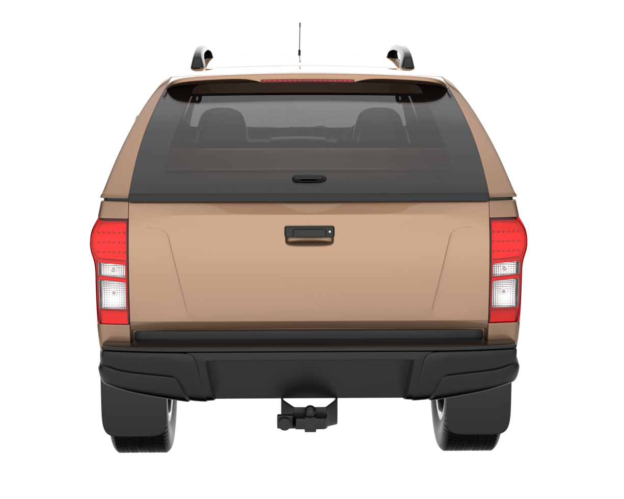 Pickup truck isolated on transparent background. 3d rendering - illustration png