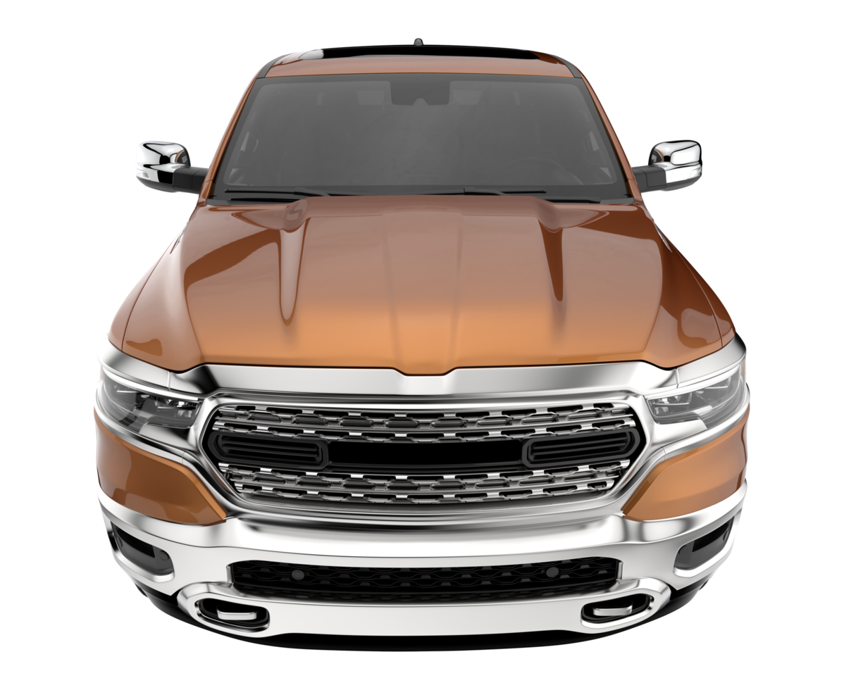 Pickup truck isolated on transparent background. 3d rendering - illustration png