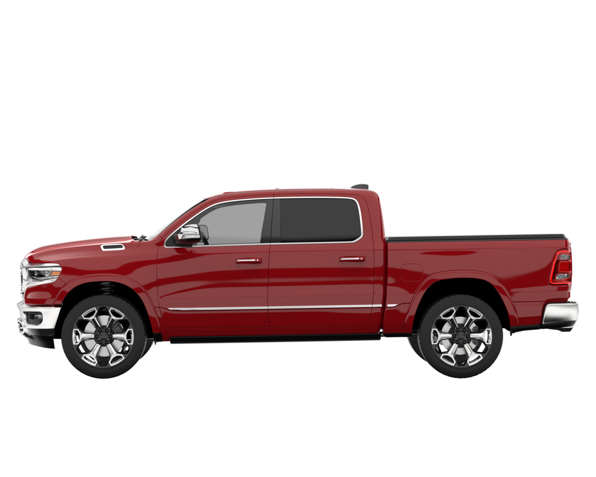 Pickup truck isolated on transparent background. 3d rendering - illustration png