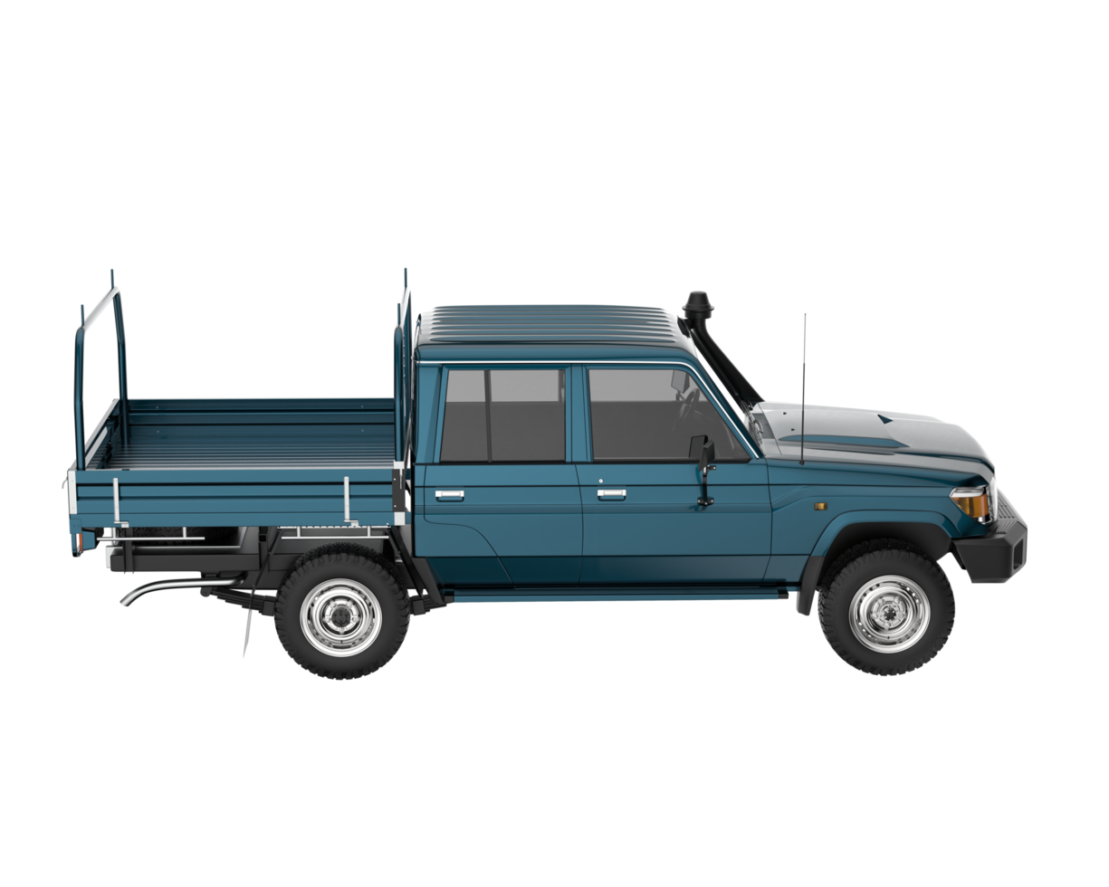 Pickup truck isolated on transparent background. 3d rendering - illustration png