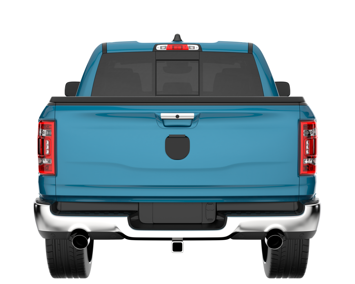 Pickup truck isolated on transparent background. 3d rendering - illustration png