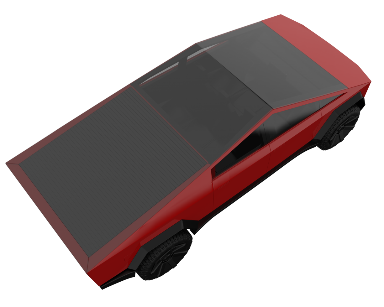 Pickup truck isolated on transparent background. 3d rendering - illustration png