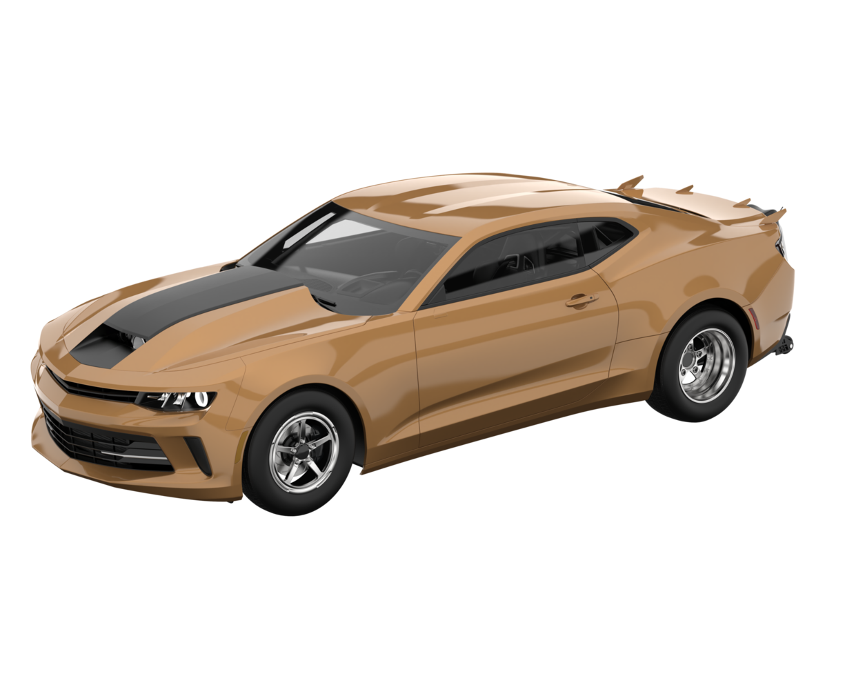 Race car isolated on transparent background. 3d rendering - illustration png