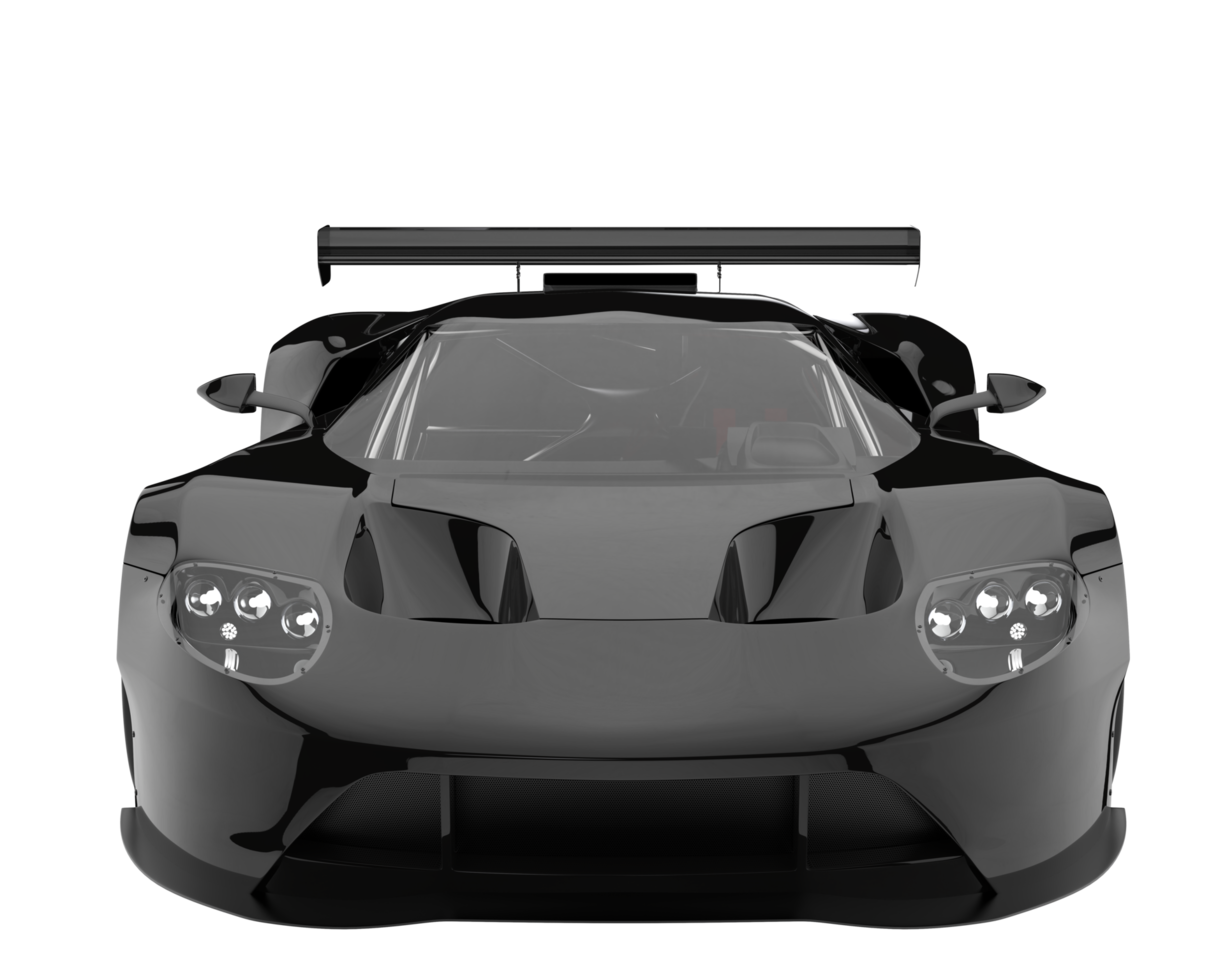 voiture de course isolée sur fond transparent. rendu 3d - illustration png