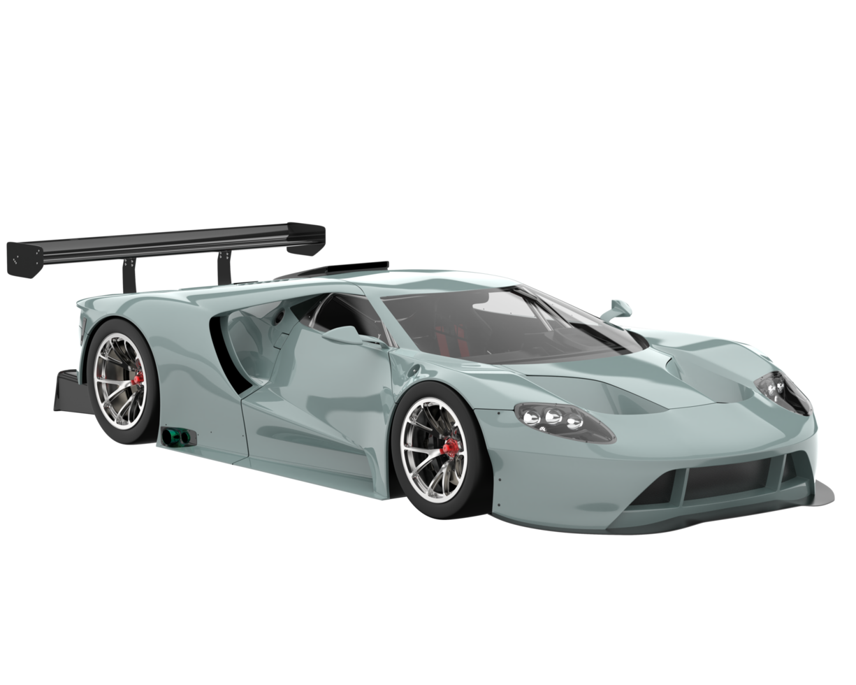 Race car isolated on transparent background. 3d rendering - illustration png