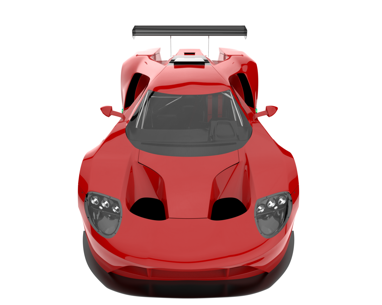 Race car isolated on transparent background. 3d rendering - illustration png