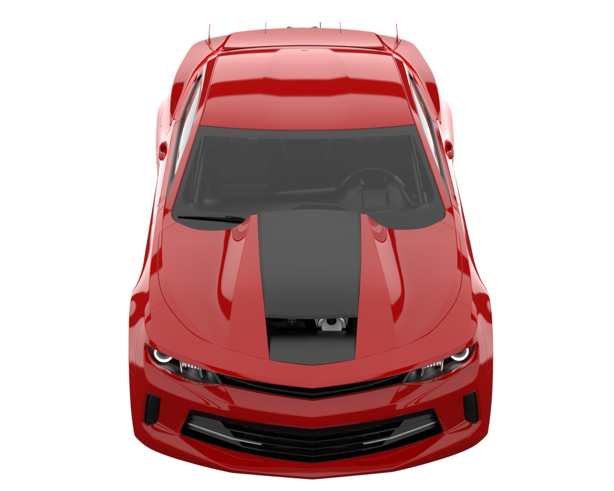 Race car isolated on transparent background. 3d rendering - illustration png
