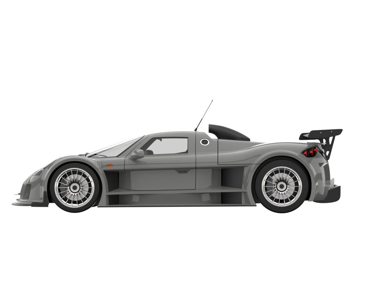 voiture de course isolée sur fond transparent. rendu 3d - illustration png