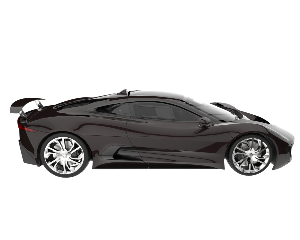 voiture de course isolée sur fond transparent. rendu 3d - illustration png