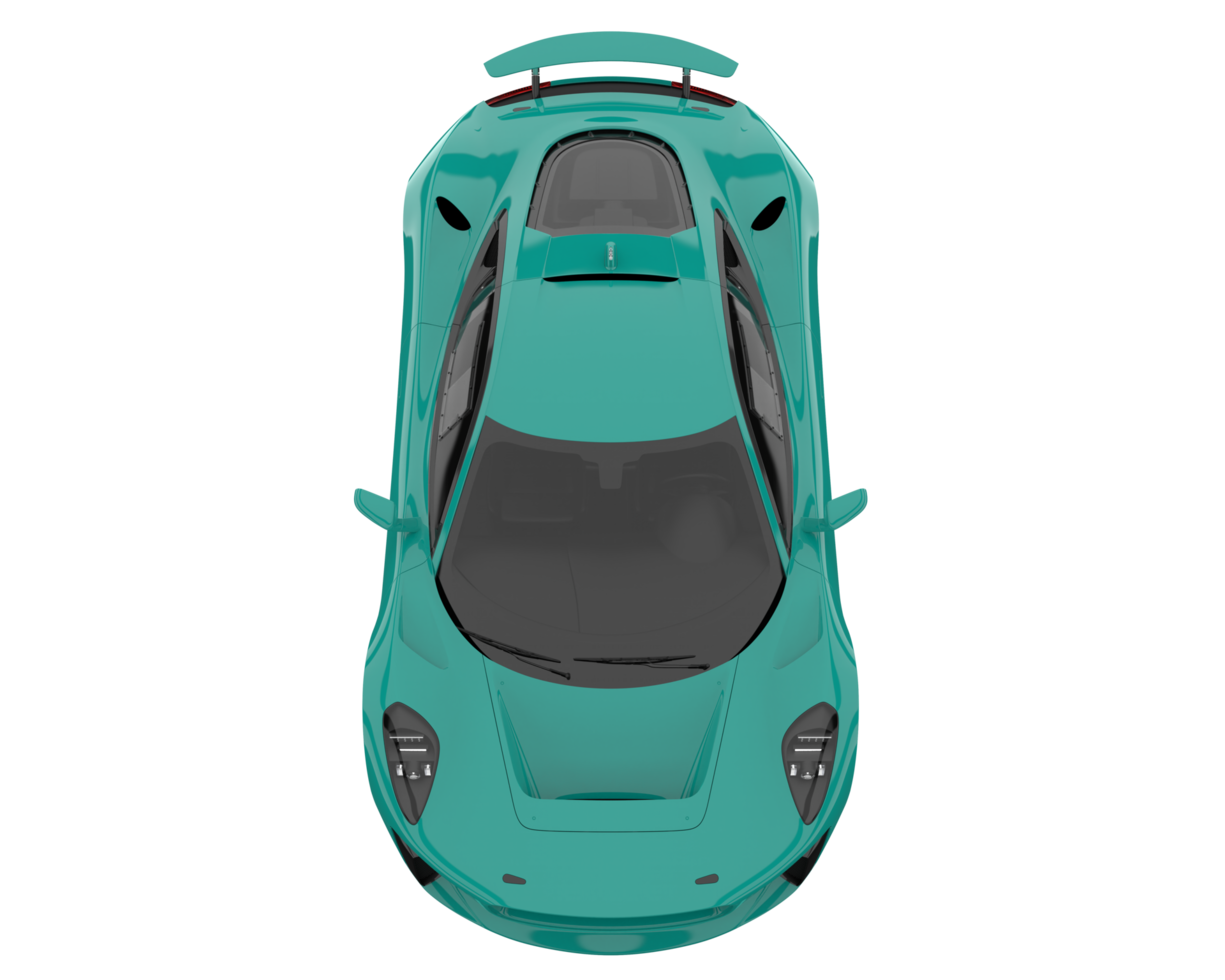 Race car isolated on transparent background. 3d rendering - illustration png