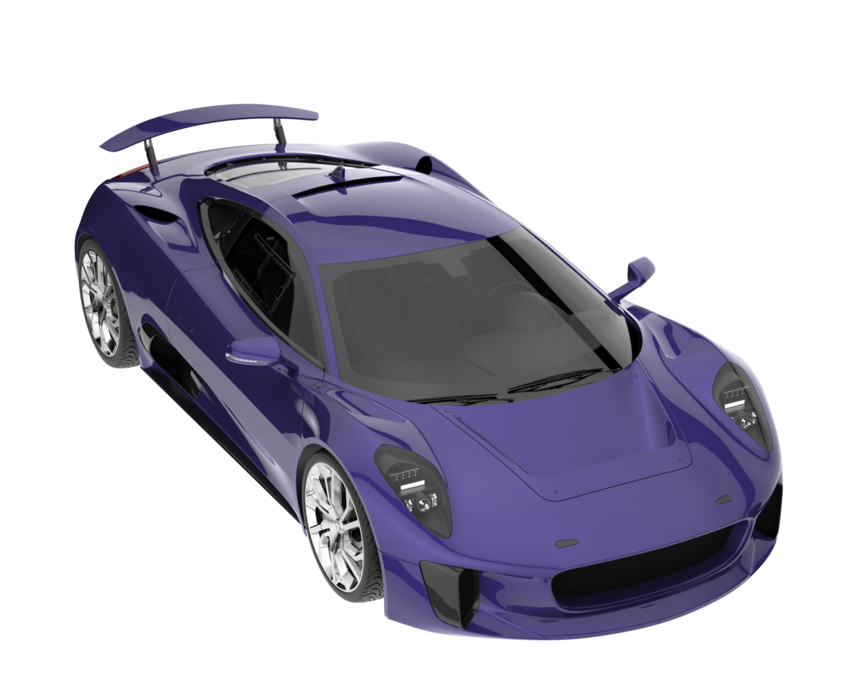 Race car isolated on transparent background. 3d rendering - illustration png
