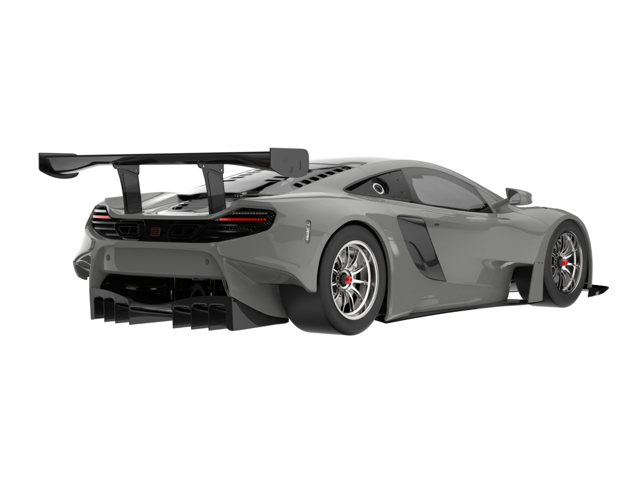 Race car isolated on transparent background. 3d rendering - illustration png