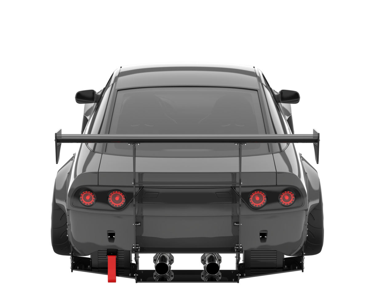 Race car isolated on transparent background. 3d rendering - illustration png