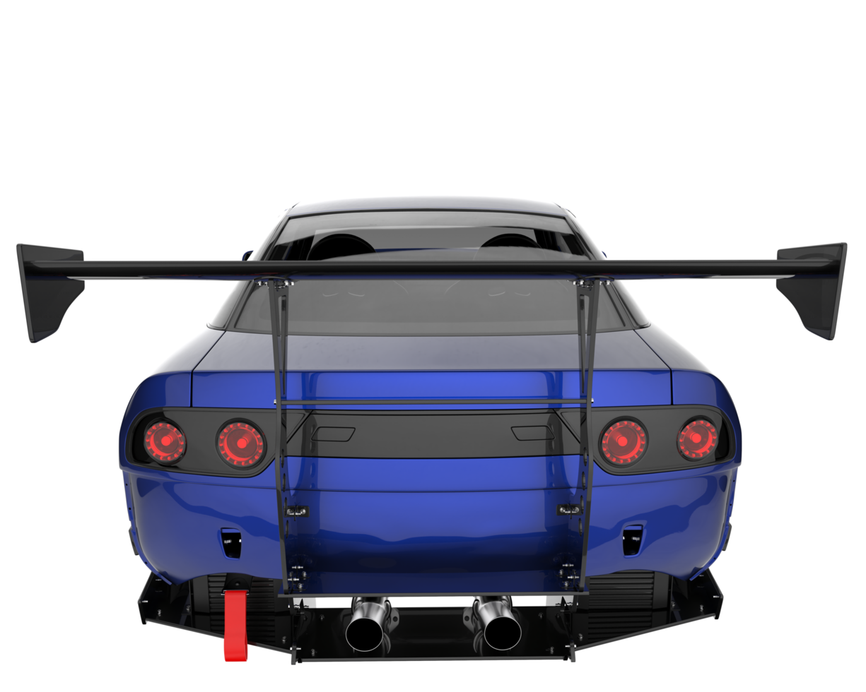 Race car isolated on transparent background. 3d rendering - illustration png